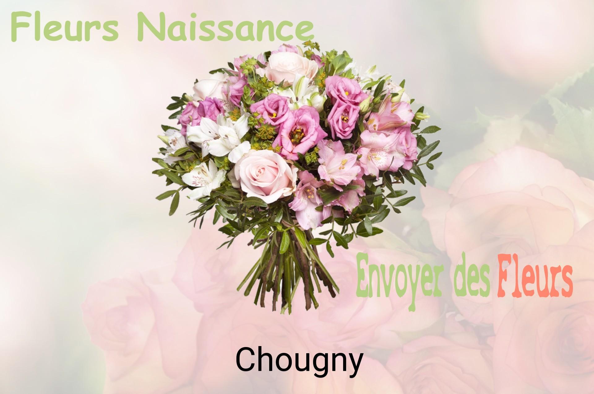 Bouquet de fleurs de naissance livré à Chougny